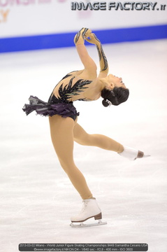 2013-03-02 Milano - World Junior Figure Skating Championships 9449 Samantha Cesario USA
